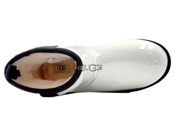 Женские прозрачные мини угги Classic Clear Mini Natural White