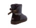 Женские мини угги с бантиками Mini Bailey Bow Metallic Chocolate