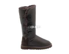 Bailey Button Triplet Metallic Chocolate