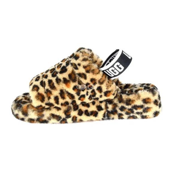 Женские сандалии Ugg Fluff Yeah Slide Leopard