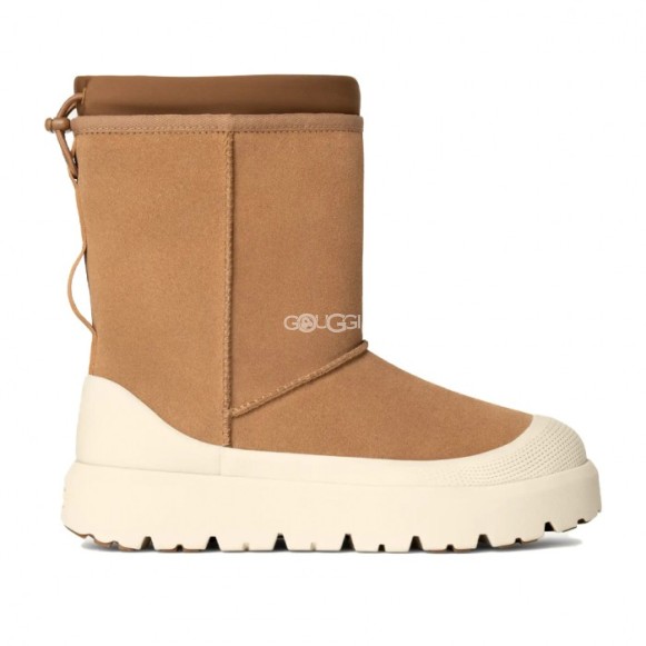 Мужские короткие угги с галошами Classic Short Weather Hybrid - Chestnut / Whitecap