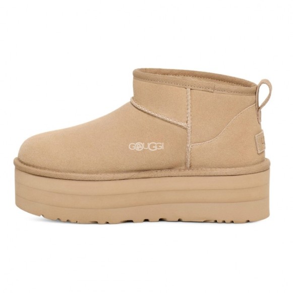 Женские ультра мини угги на платформе UGG Classic Ultra Mini Platform Mustard Seed