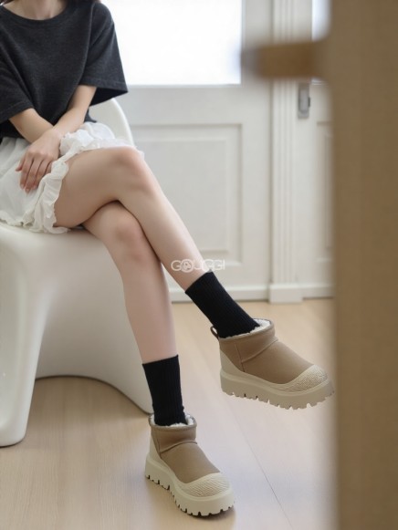 Женские ультра мини угги Ugg Ultra Mini Hybrid Mustard Seed