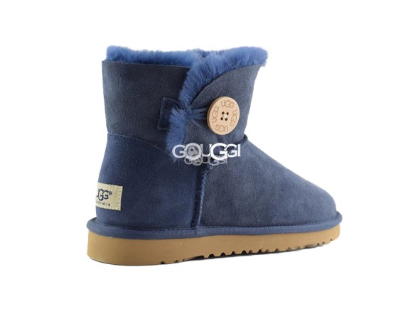 Женские мини угги с пуговицей Bailey Button Mini Navy