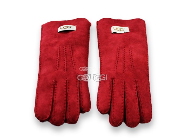 Женские удлиненные перчатки UGG Red