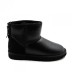 Женские мини угги на молнии Ugg Classic Mini Zip Metallic Black (без камней)