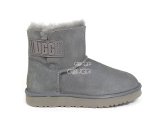 Mini Bailey Logo Strap Suede Gray