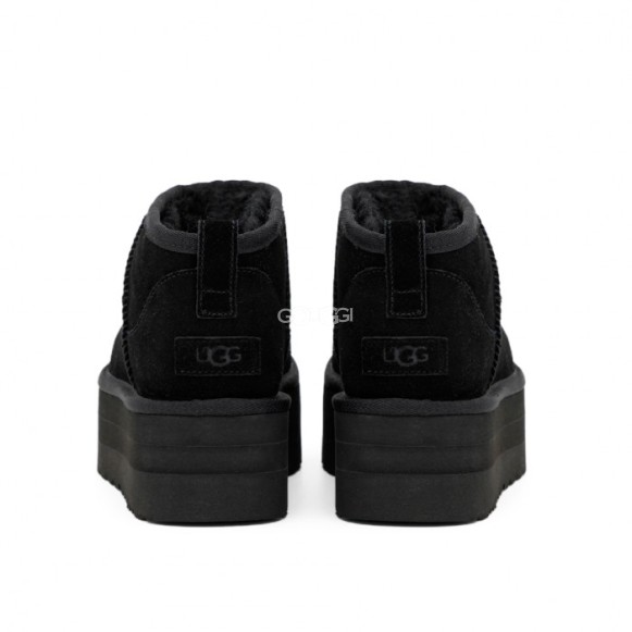 Женские ультра мини угги на платформе Ugg Classic Ultra Mini Platform Black