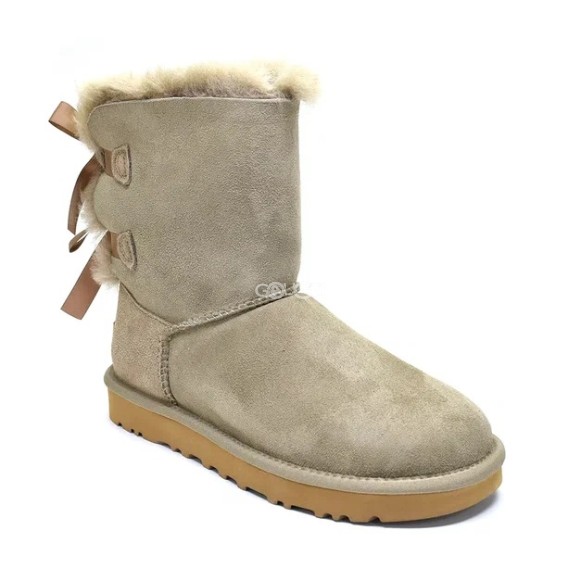Женские угги с бантиками Ugg Bailey Bow Beige