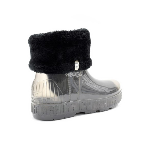 Женские прозрачные короткие угги Ugg Drizlita Clear Boot Black
