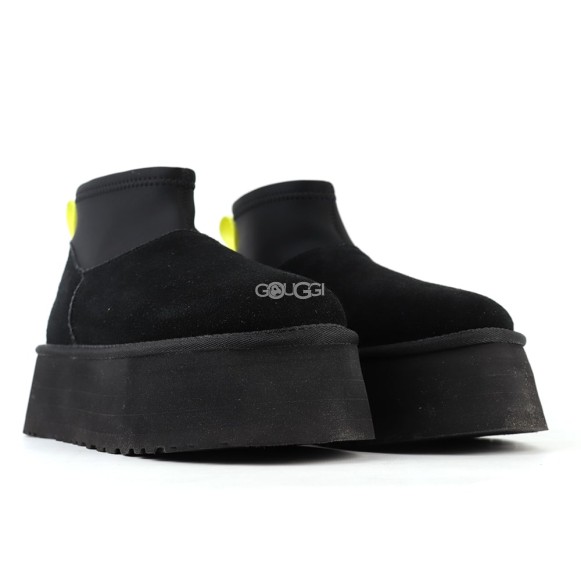 Женские мини угги на платформе Ugg Classic Mini Dipper Black