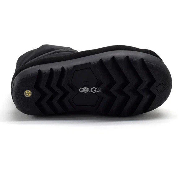 Женские короткие угги Ugg Classic Maxi Short Black