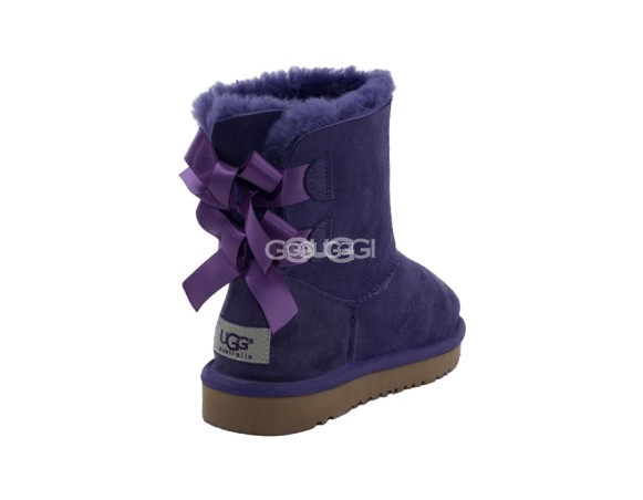Детские угги с бантиками Kids Bailey Bow Violet 2