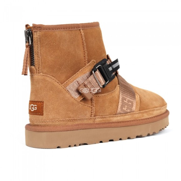 Мужские мини угги Classic Mini Quickclick Boot - Chestnut